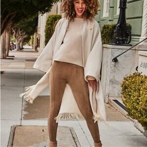 Spanx Faux Suede Pull On Slimming Leggings large